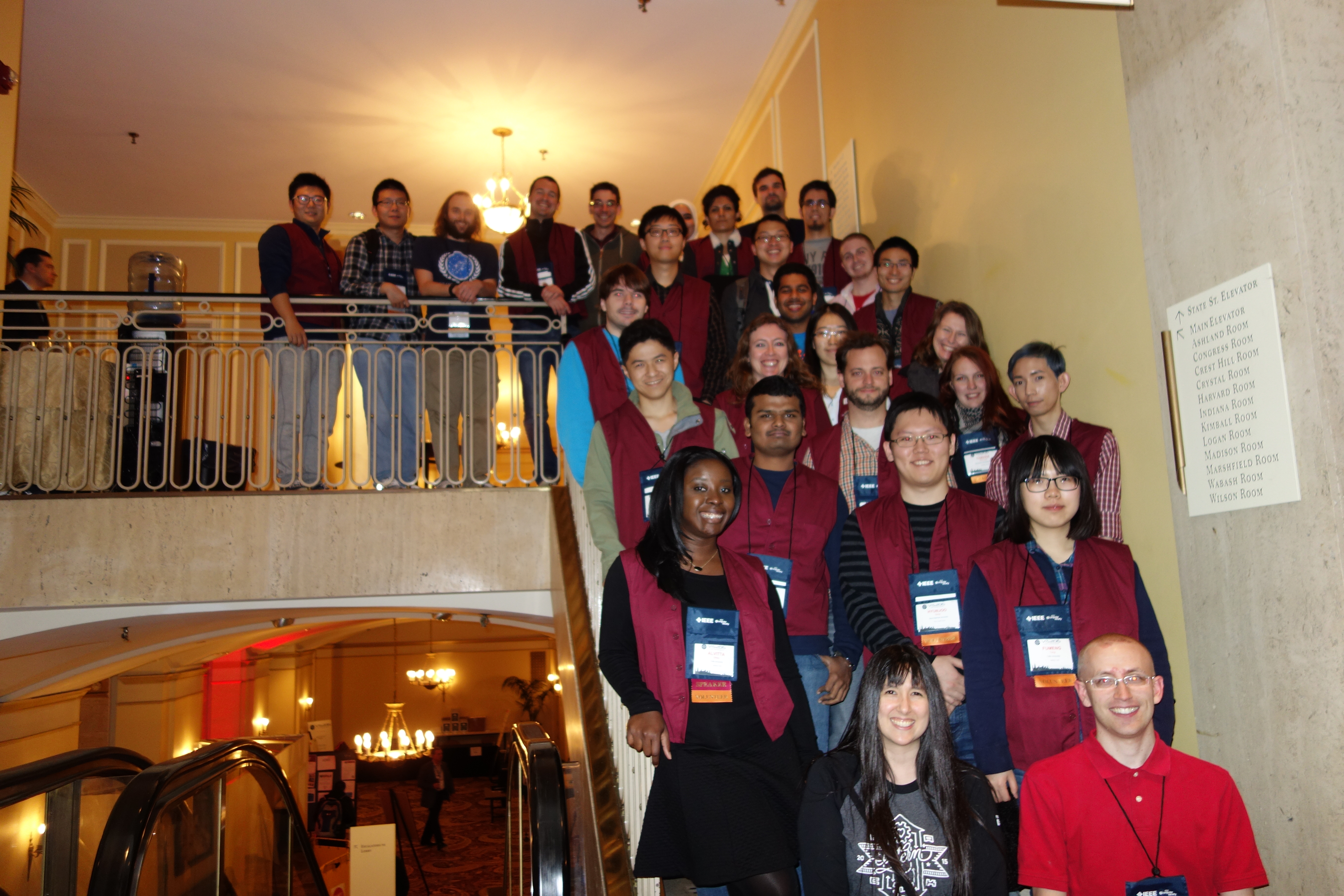 Group photo of student volunteers in VIS 2015